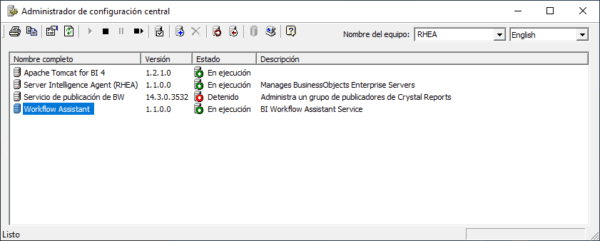 Administrador de Configuración Central